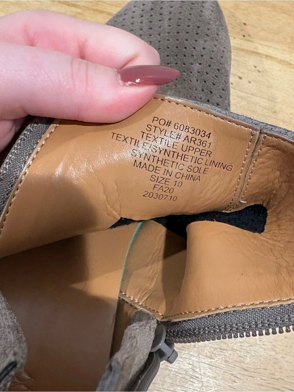 J. Crew Perforated Microsuede Boots size 10‎